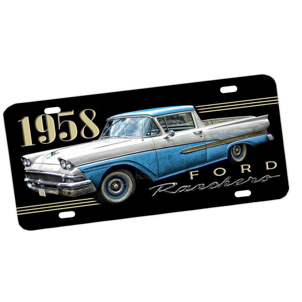 License Plate - 1958 Ford Ranchero Classic Pick Up Truck