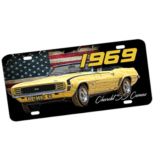 License Plate - 1969 SS Camaro Super Sport Muscle Car