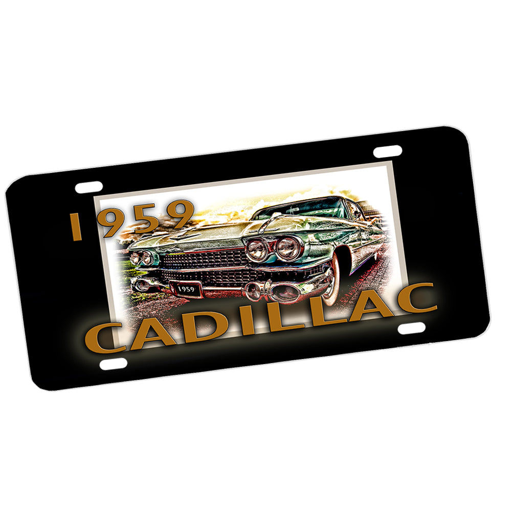 License Plate - 1959 Cadillac Classic Car