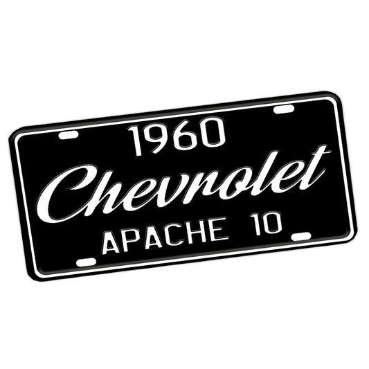 License Plate - 1960 or 1961 Chevy Truck Design Apache 10, 20, 30