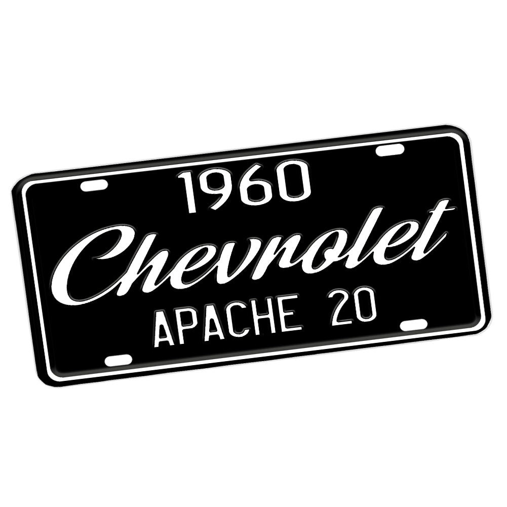 License Plate - 1960 or 1961 Chevy Truck Design Apache 10, 20, 30