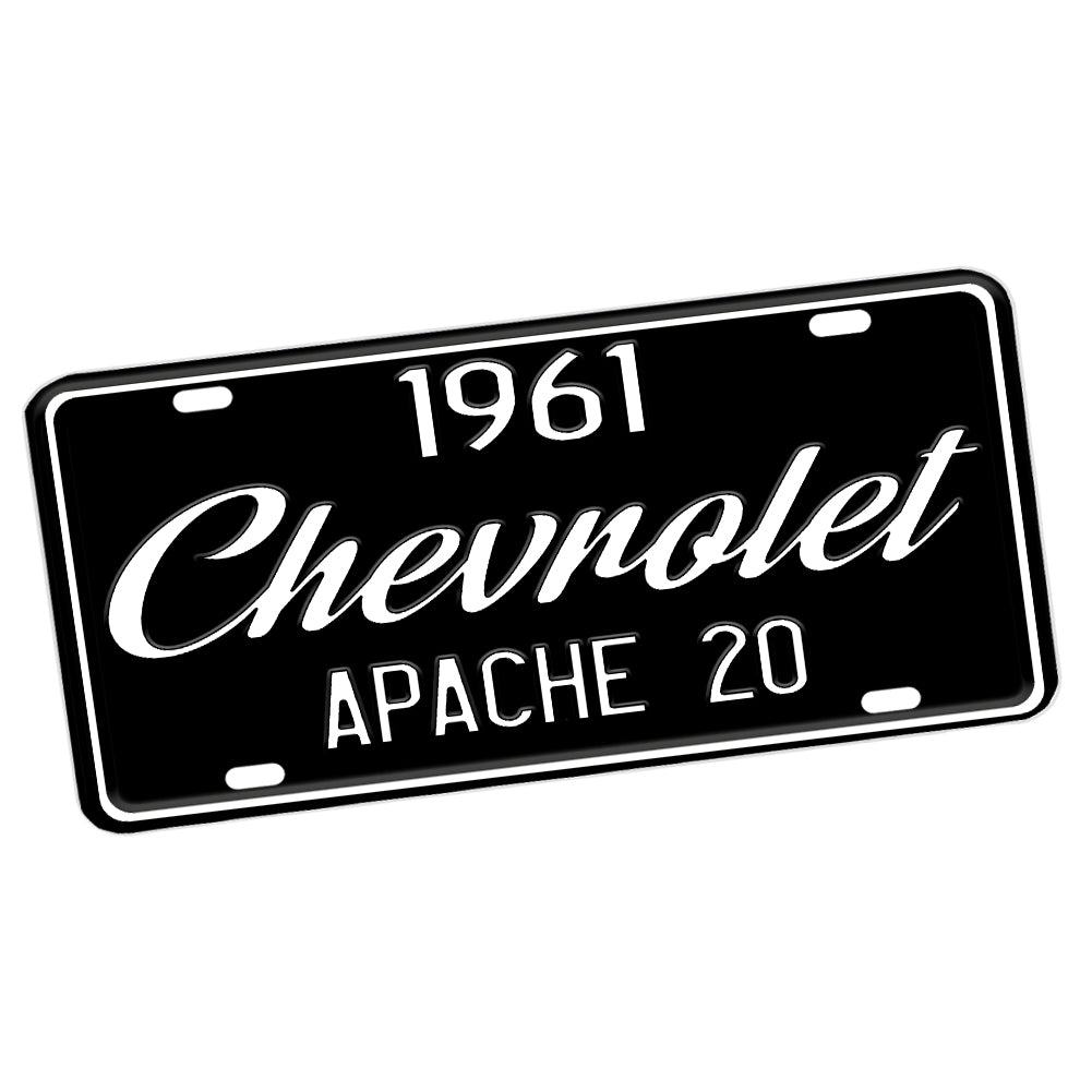 License Plate - 1960 or 1961 Chevy Truck Design Apache 10, 20, 30