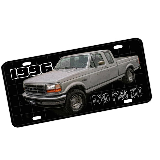 License Plate - 1996 Classic Ford F-150 XLT Pick Up Truck