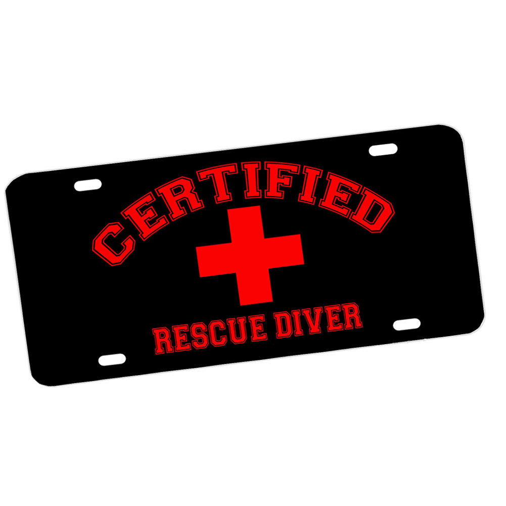 License Plate - Certified Rescue Diver