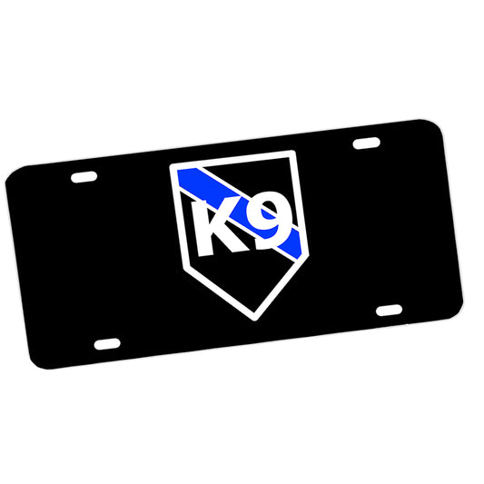 License Plate - Law Enforcement Thin Blue Line K9 Canine