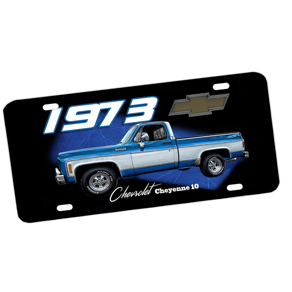 License Plate - 1973 Chevrolet Cheyenne 10 Classic Truck