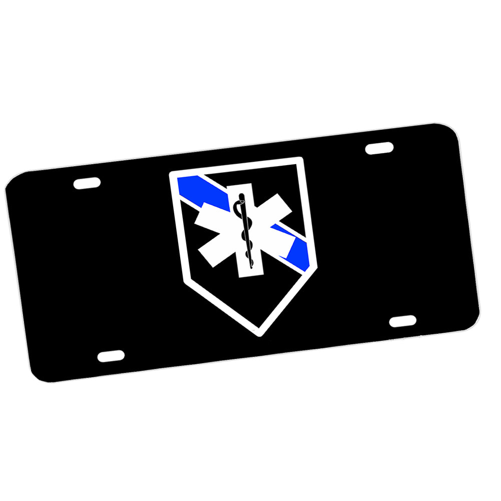 License Plate - Law Enforcement Thin Blue Line EMS Star of Life