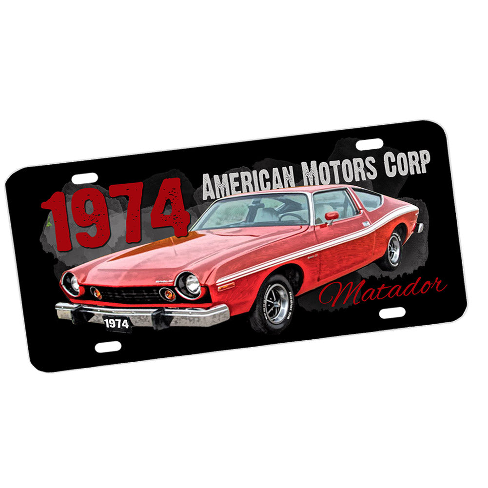 License Plate - 1974 American Motors Corp AMC Matador Classic Car