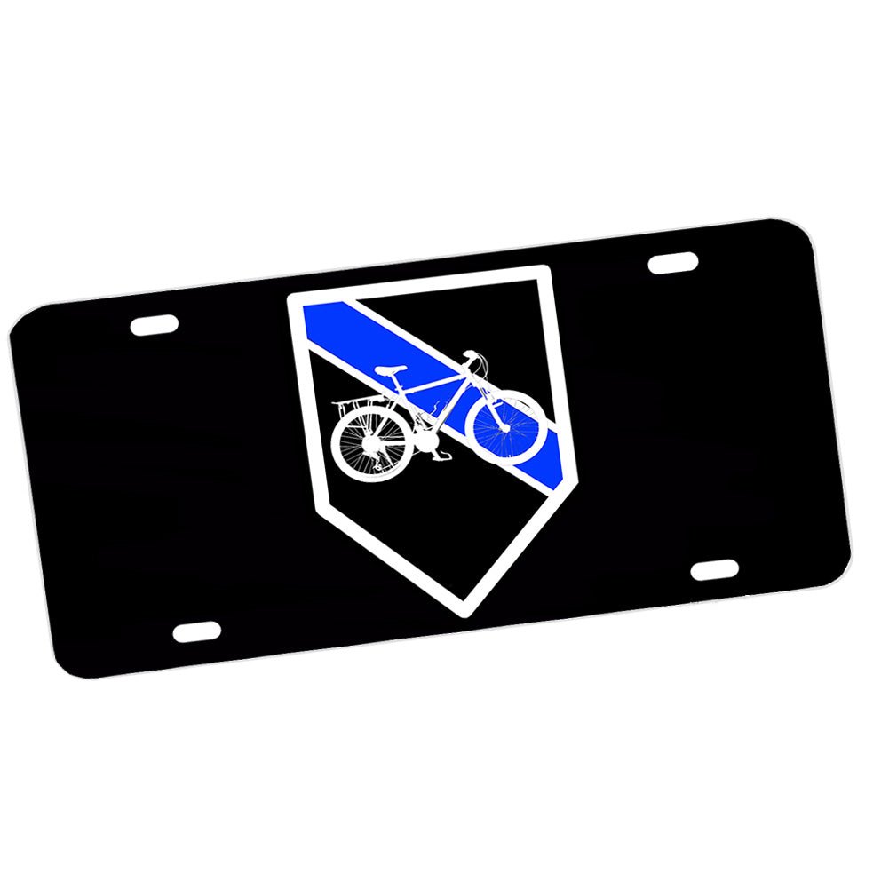 License Plate - Law Enforcement Thin Blue Line Bike Patrol