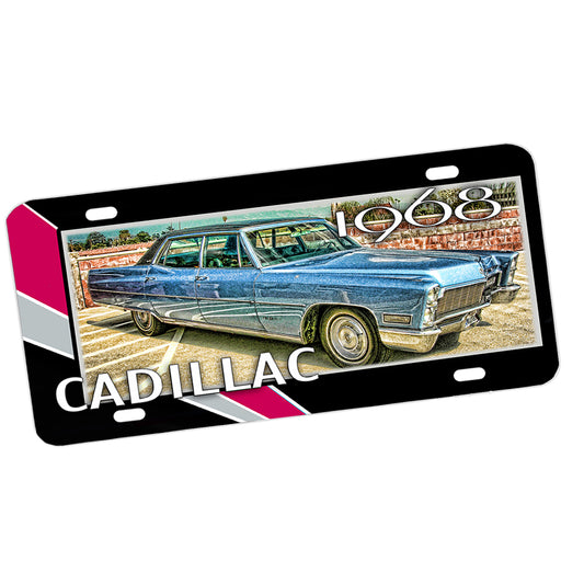 License Plate - 1968 Cadillac Luxury Car