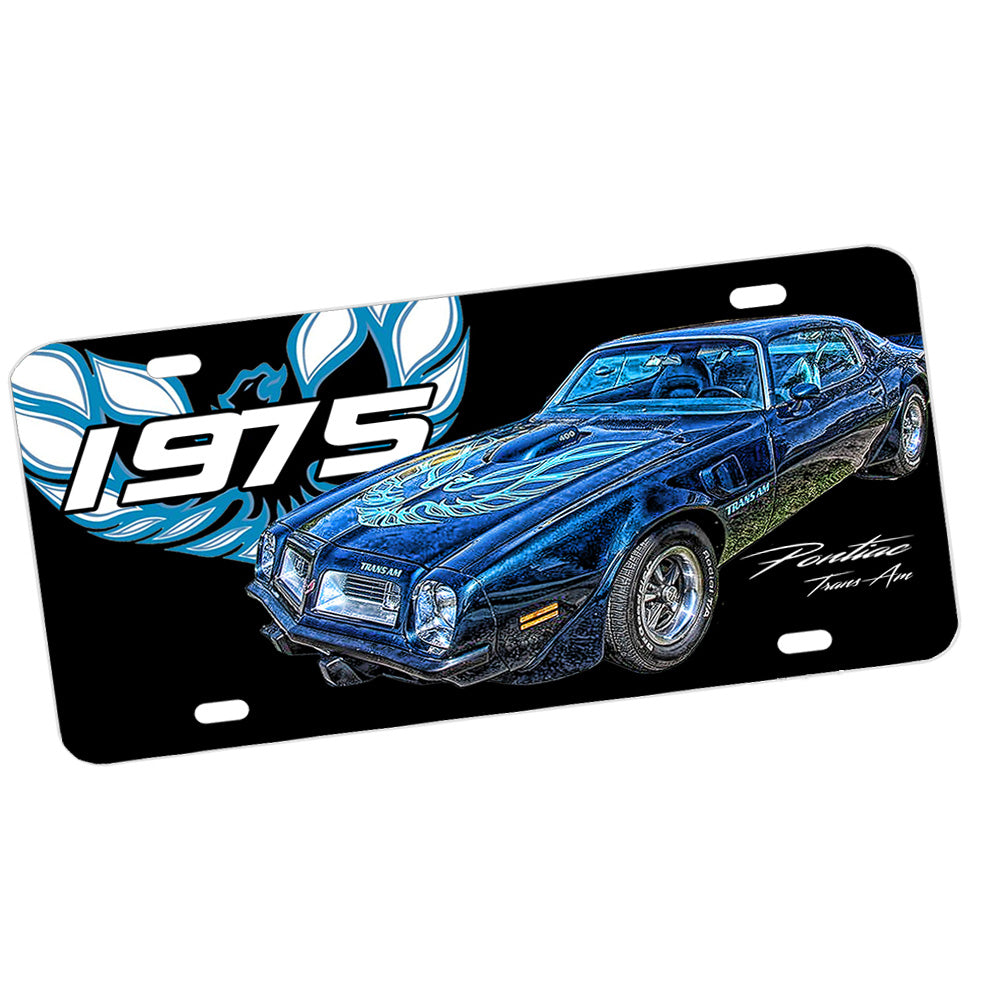 License Plate - 1975 Pontiac Firebird Trans Am Classic Car