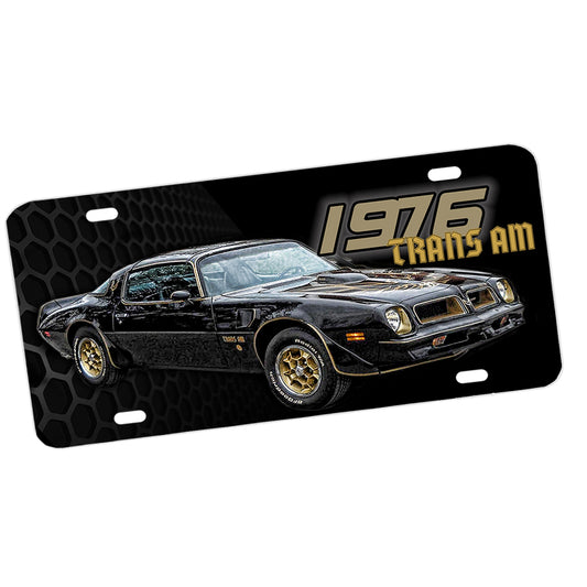 License Plate - 1976 Pontiac Firebird Trans Am Classic Car