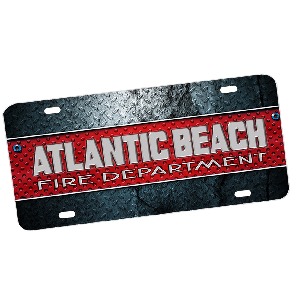 License Plate - Thin Red Line Firefighters Atlantic Beach NC