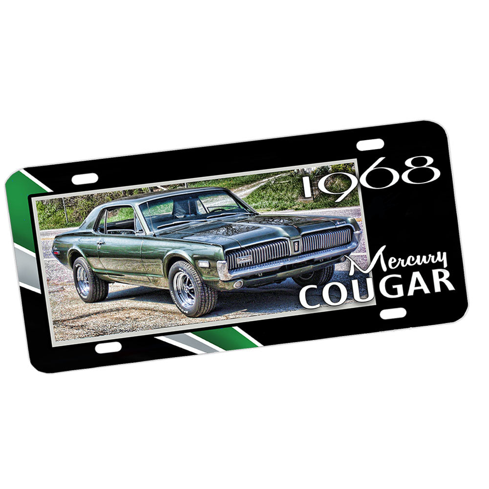 License Plate - 1968 Mercury Cougar Muscle Car