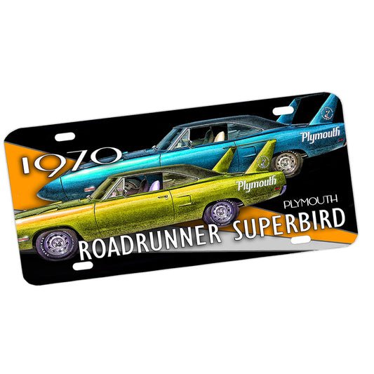 License Plate - 1970 Roadrunner Superbird Muscle Car