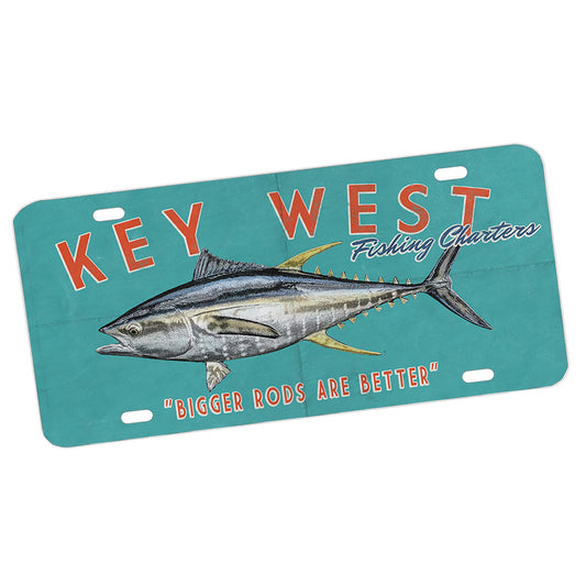 License Plate - Key West Fishing Charters Yellow Fin Tuna