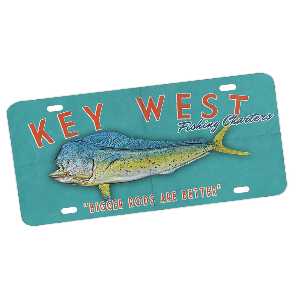 License Plate - Key West Fishing Charters Mahi Mahi