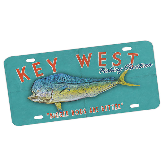 License Plate - Key West Fishing Charters Mahi Mahi