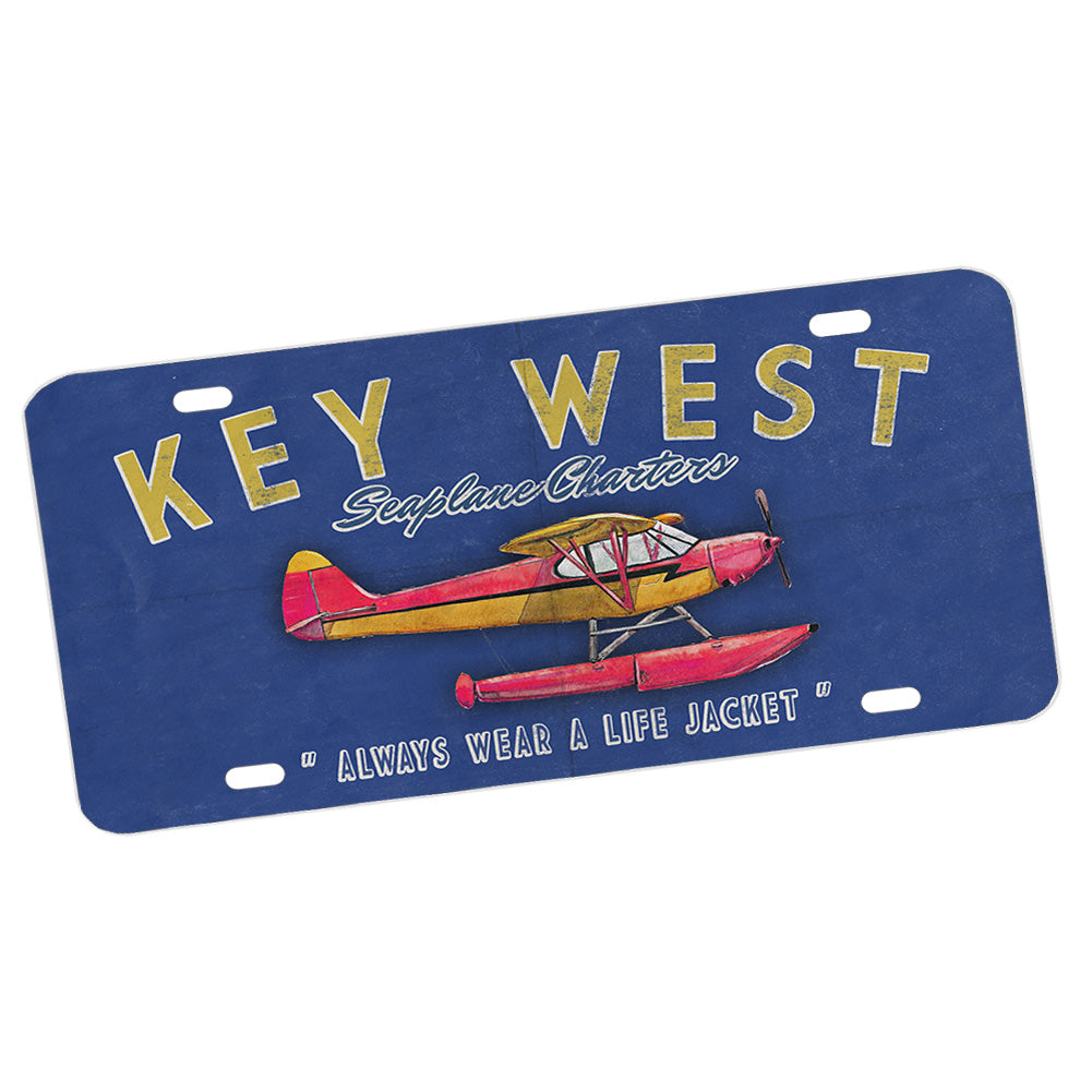 License Plate - Key West Seaplane Charters Always Wear a Life Jacket