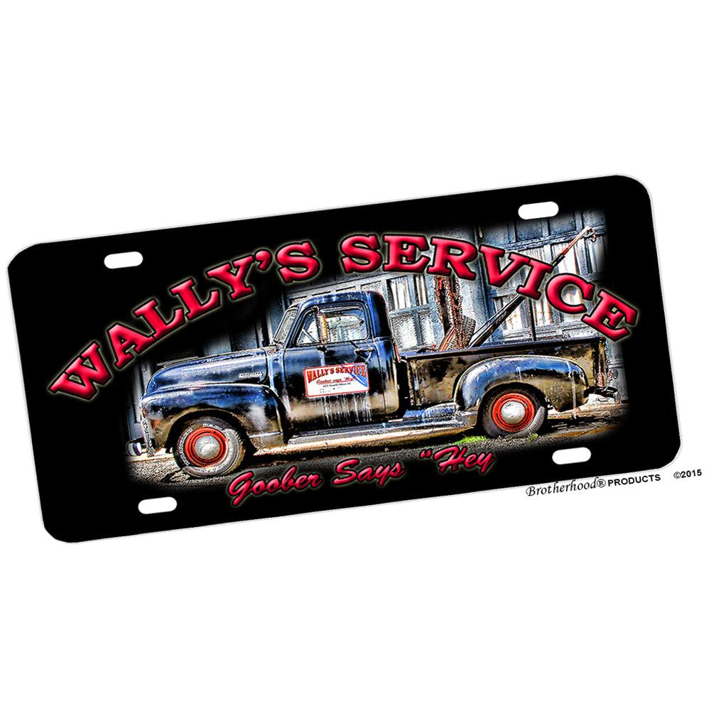 Wall's Service Wrecker Goober Say's Hey License Plate