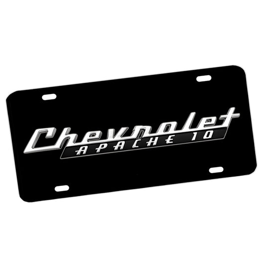 License Plate - 1960 Chevy Apache 10 Classic Truck Emblem