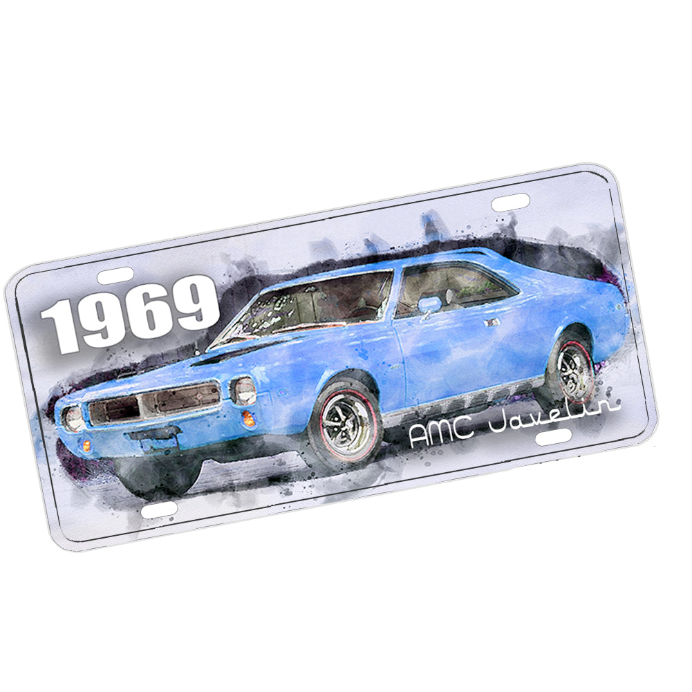 License Plate - 1969 American Motors Corp AMC Javelin