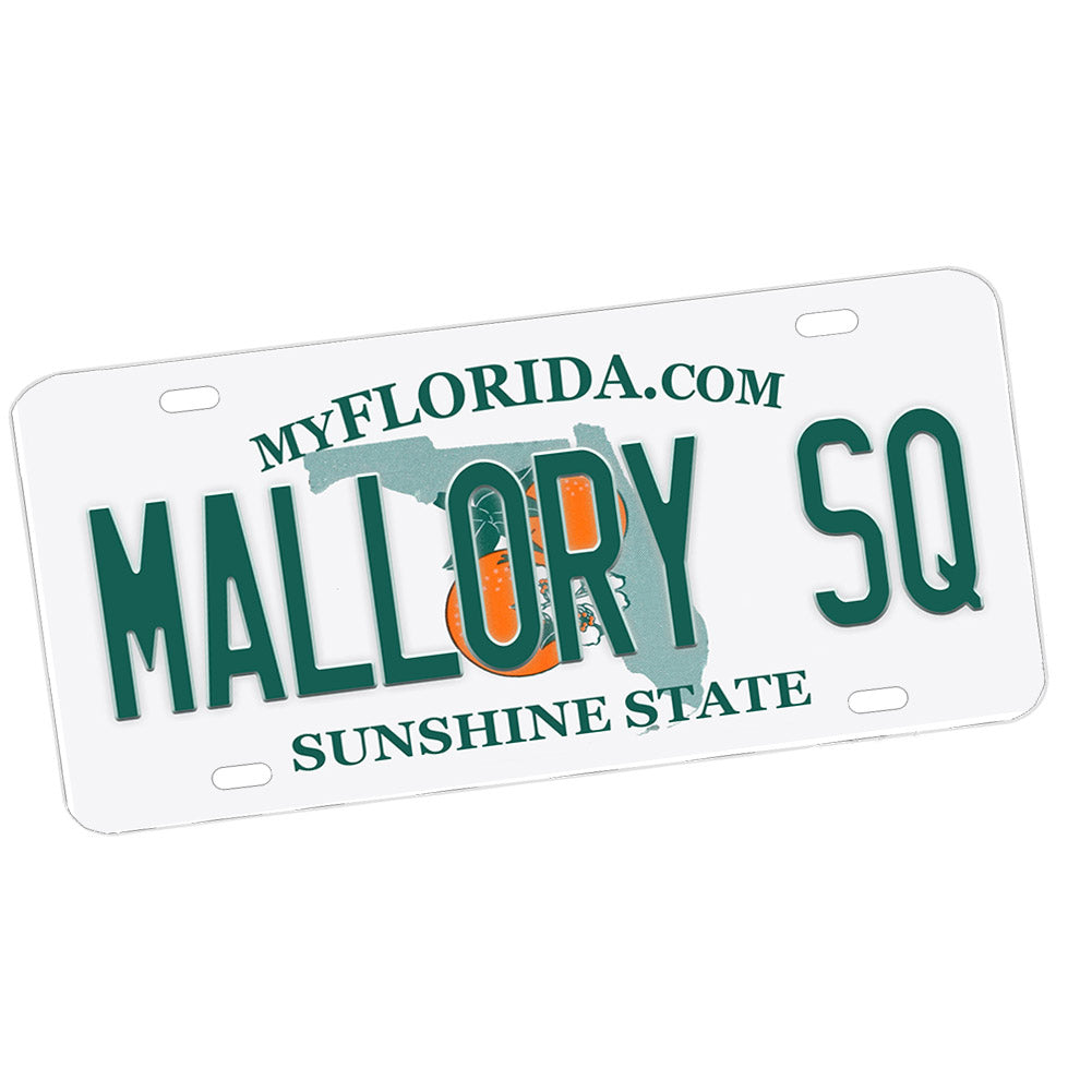 License Plate - Key West Florida Mallory Square