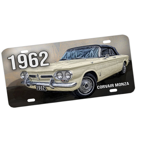 License Plate - 1964 Monza Corvair Classic Convertible Car