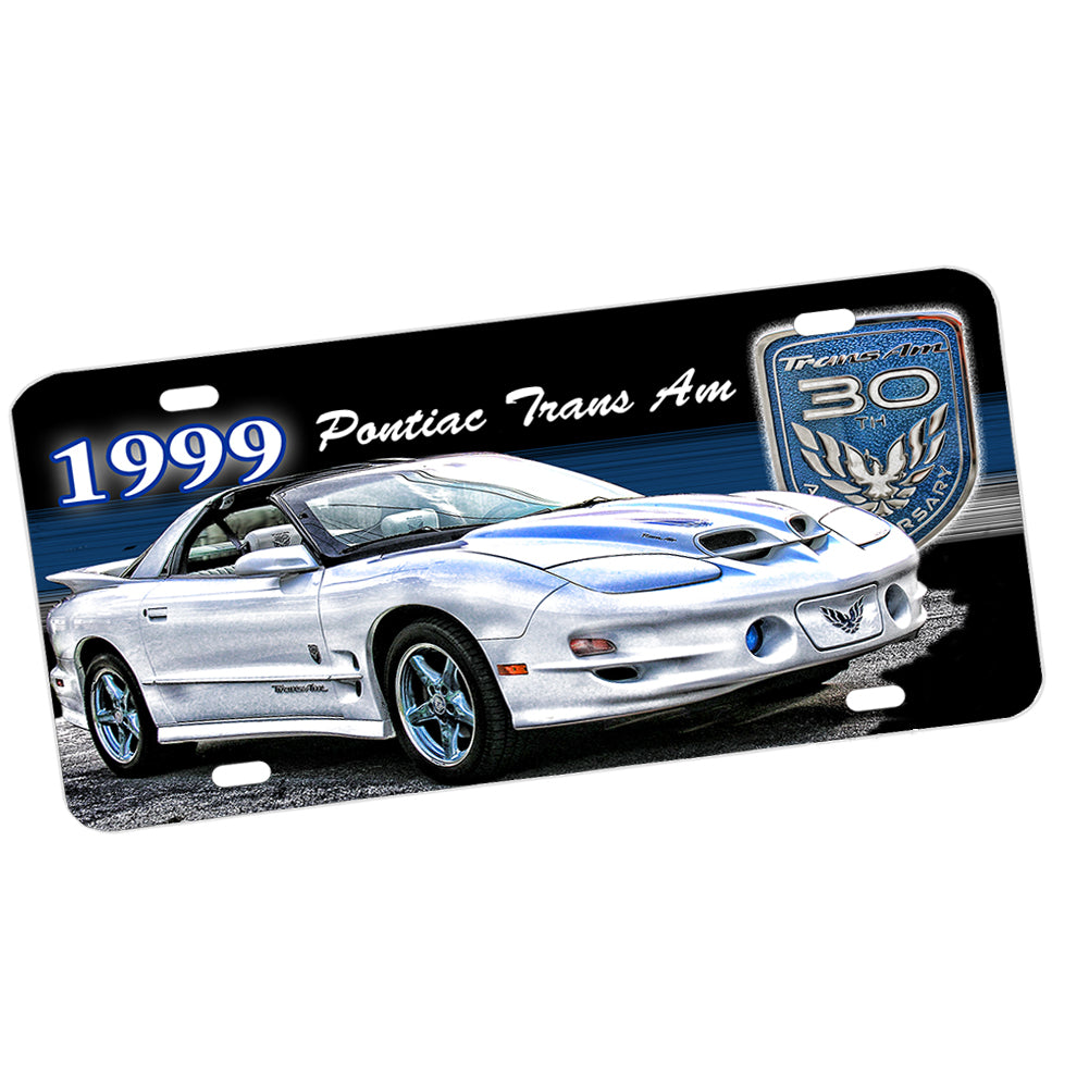 License Plate - 1999 Pontiac Firebird Trans Am Indy 30th Anniversary Muscle Car