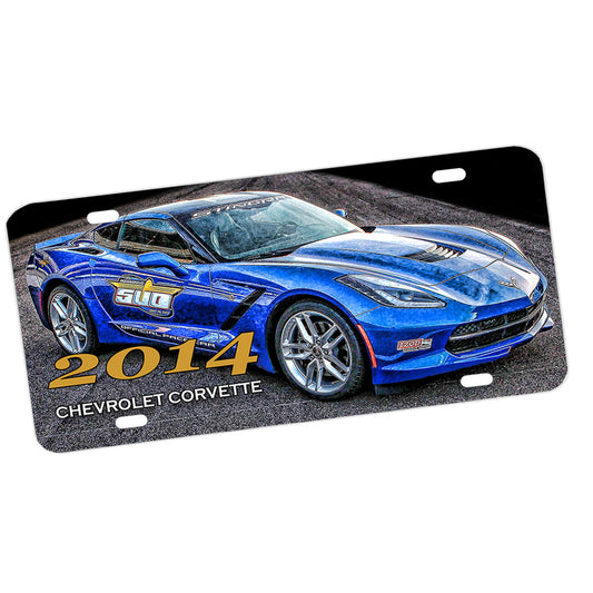 License Plate - 2014 Corvette Indy 500 Pace Car Classic Car