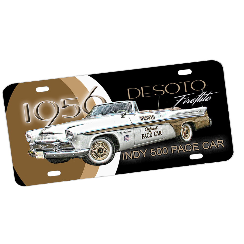 License Plate - 1956 De Soto Fireflite Indy 500 Pace Car Classic Car