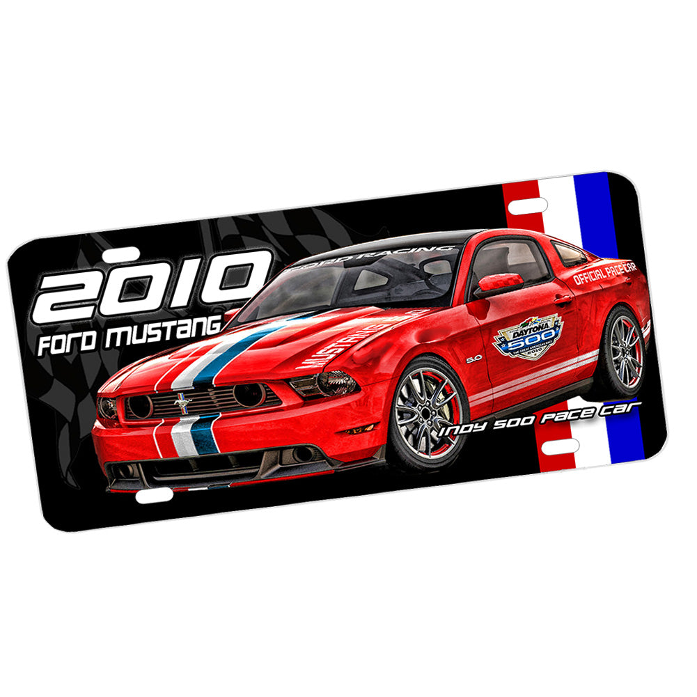 License Plate - 2010 Ford Mustang Indy 500 Pace Car Classic Car