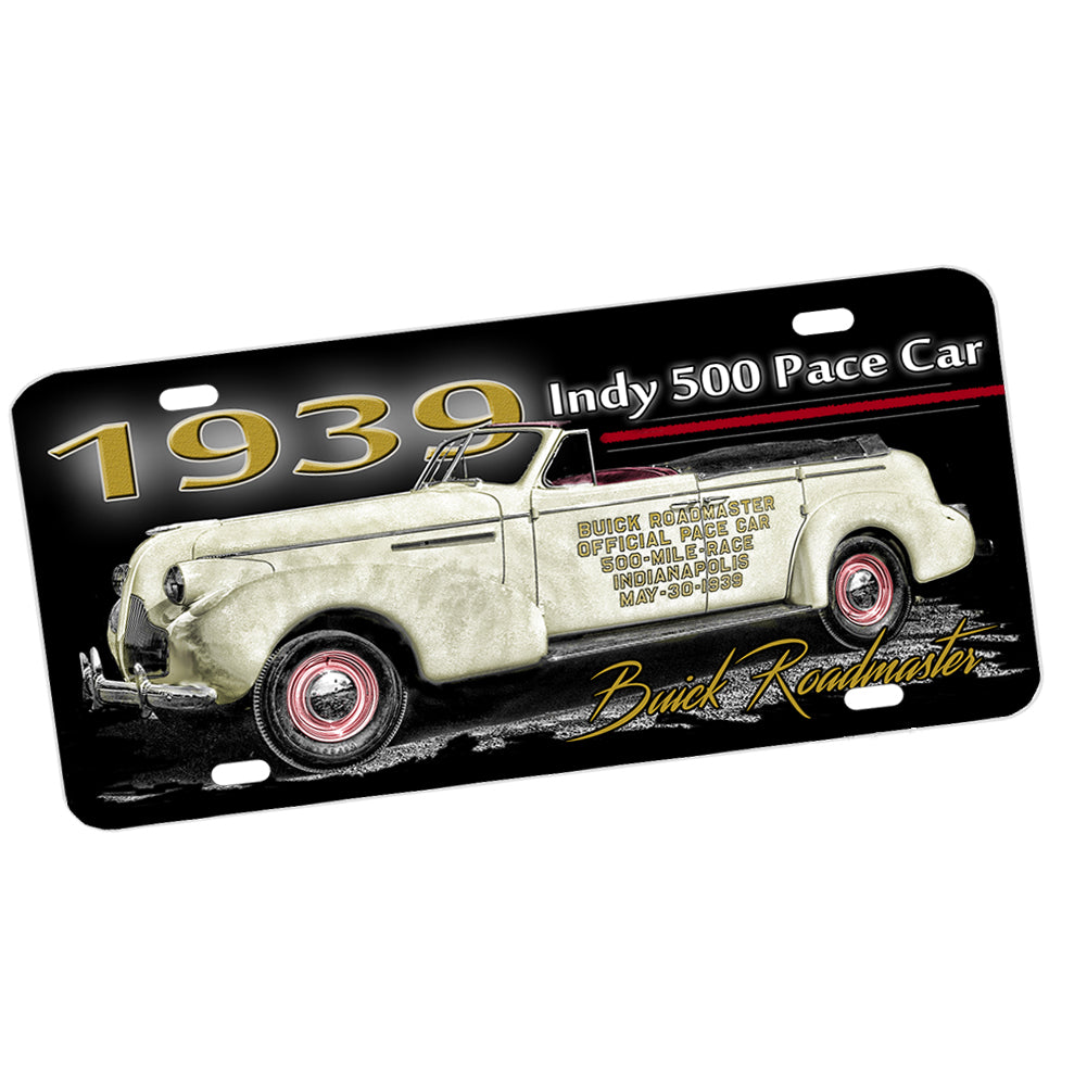 License Plate - 1939 Buick Roadmaster Indy 500 Pace Car Classic Car