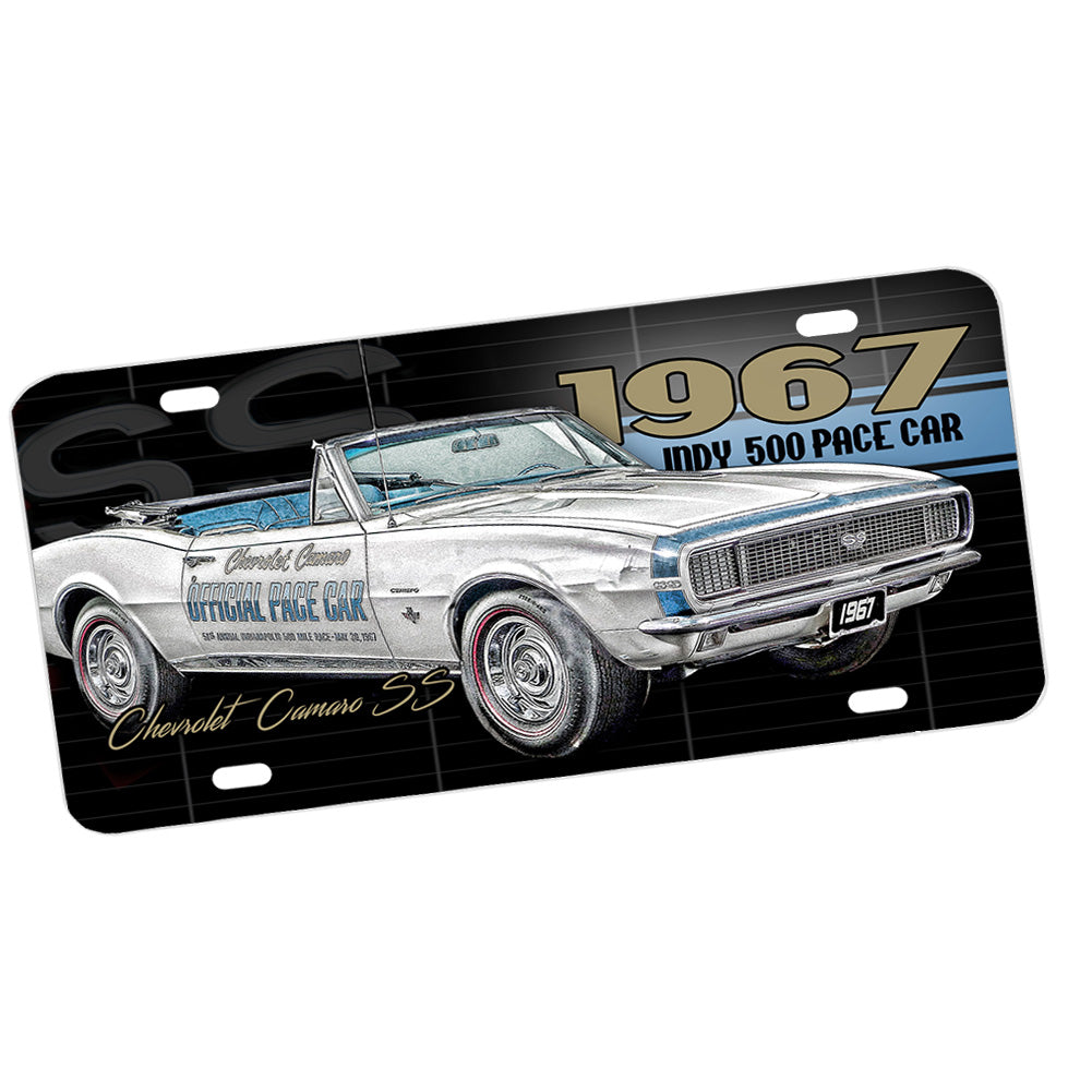 License Plate - 1967 Camaro Indy 500 Pace Car Classic Car