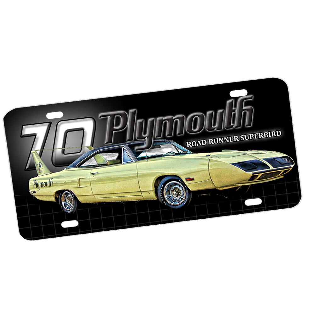 License Plate - 1970 Plymouth Roadrunner Superbird Classic Car