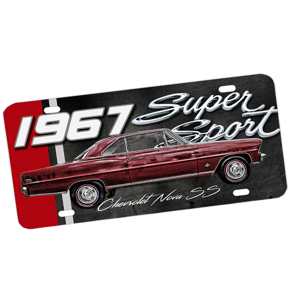 License Plate - 1967 Chevrolet Nova SS Muscle Car Classic Car