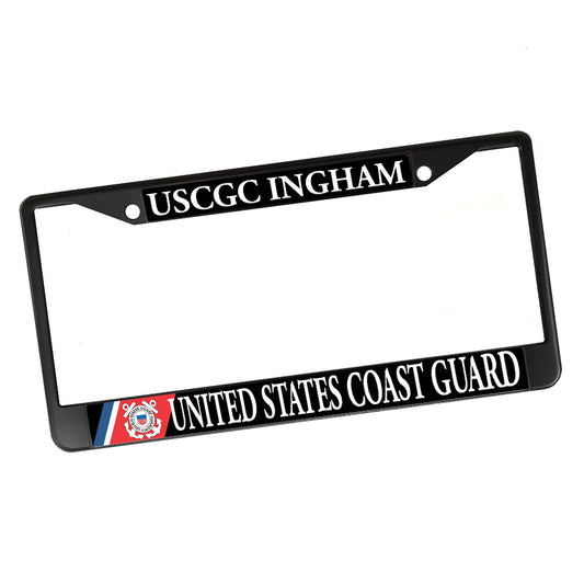 License Plate Frame - United States Coast Guard USCGC Ingham