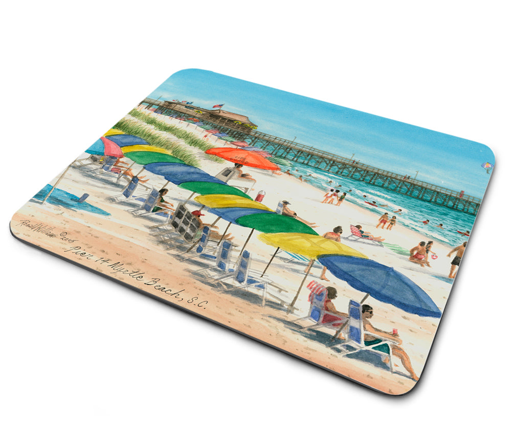 Mouse Pad - Ronald Williams Myrtle Beach SC 14th Street Fishing Pier