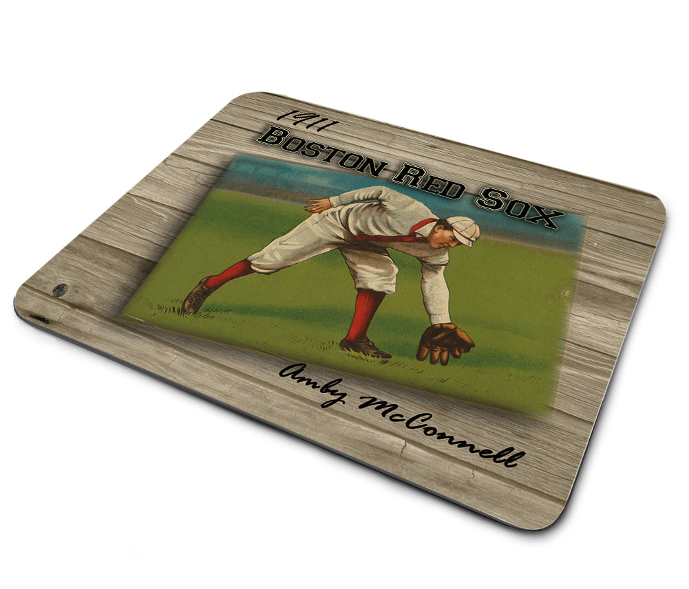 Mouse Pad - 1911 Boston Red Sox Amby McConnell Trading Cards Design