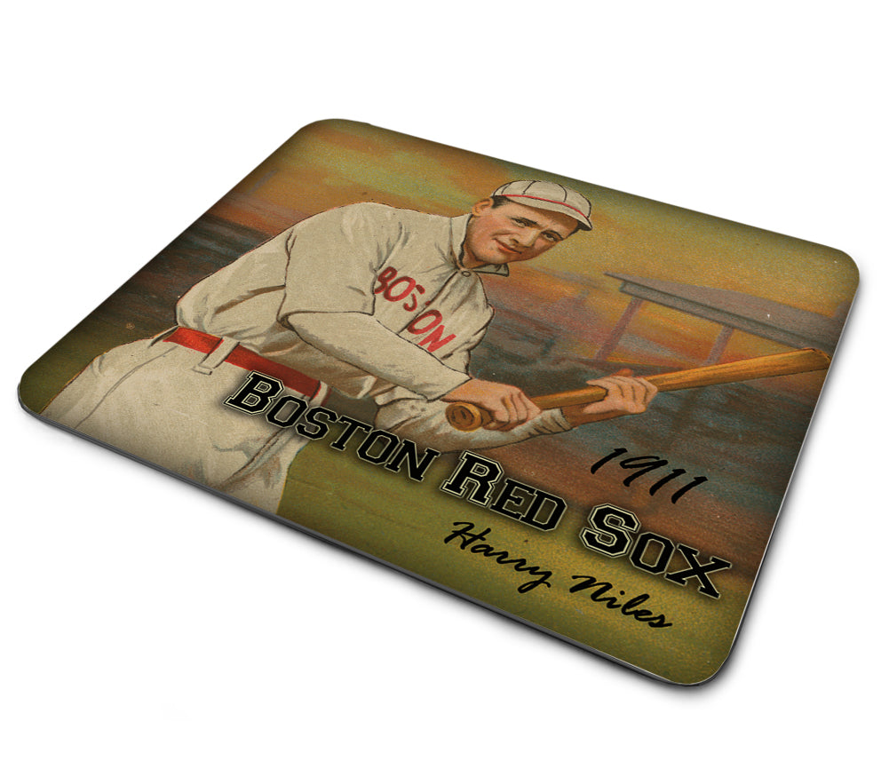 Mouse Pad - 1911 Boston Red Socks Harry Niles Trading Card Design