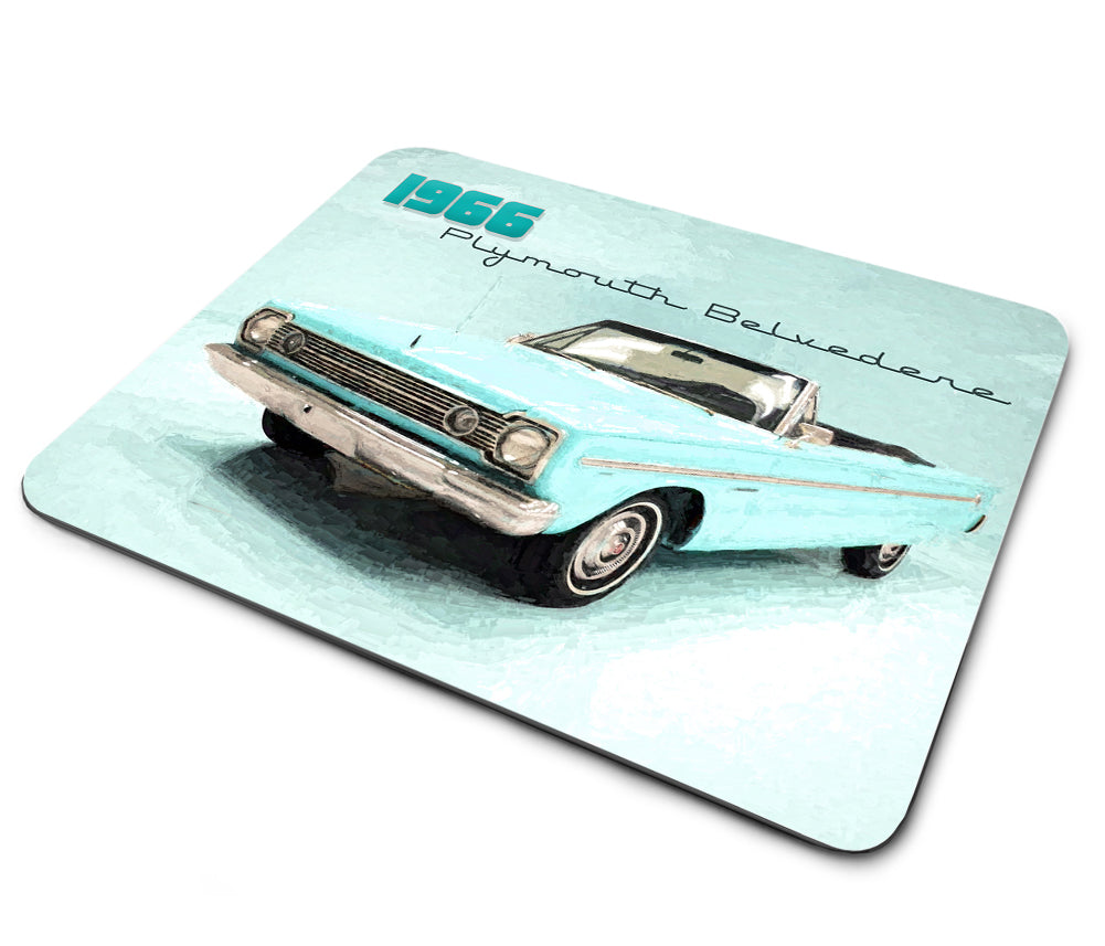 Mouse Pad - 1966 Plymouth Belvedere Classic Car