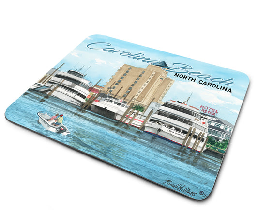 Mouse Pad - Ronald Williams Carolina Beach NC Waterfront