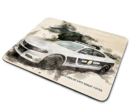 Mouse Pad - North Carolina State Highway Patrol Charger Patrol Car