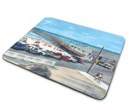 Mouse Pad - Ronald Williams Kure Beach North Carolina Fishing Pier