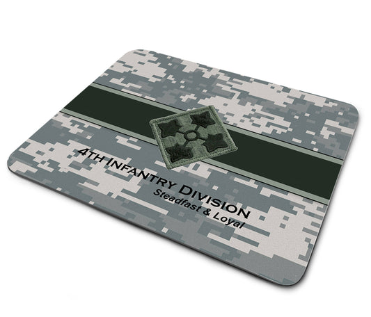 Mouse Pad - United States Army 4th Infantry Division Steadfast & Loyal