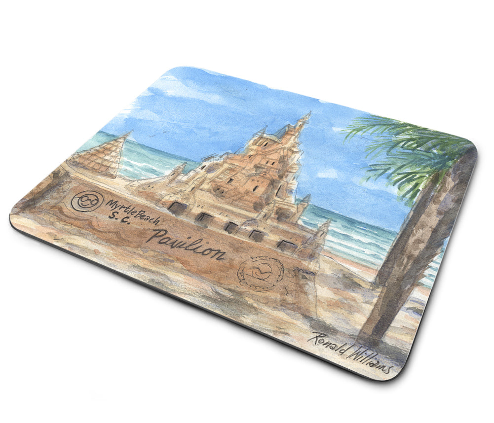 Mouse Pad - Ronald Williams Myrtle Beach SC Sand Castle