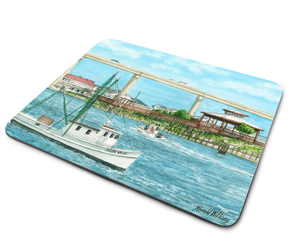 Mouse Pad - Ronald Williams Holden Beach NC Bridge