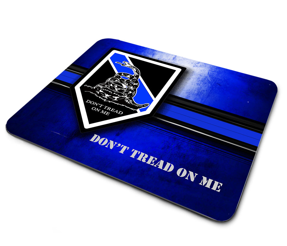 Mouse Pad - Thin Blue Line Police Gadsden Don't Tread On Me