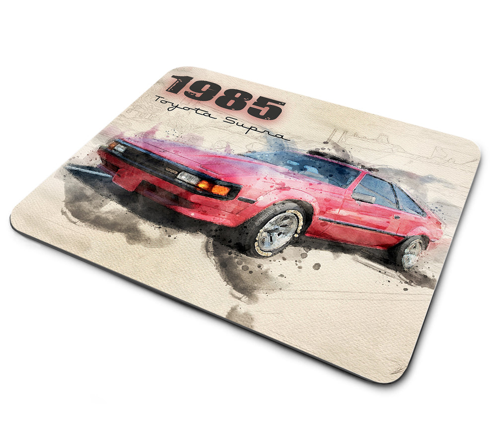 Mouse Pad - 1985 Toyota Supra Red Classic Car