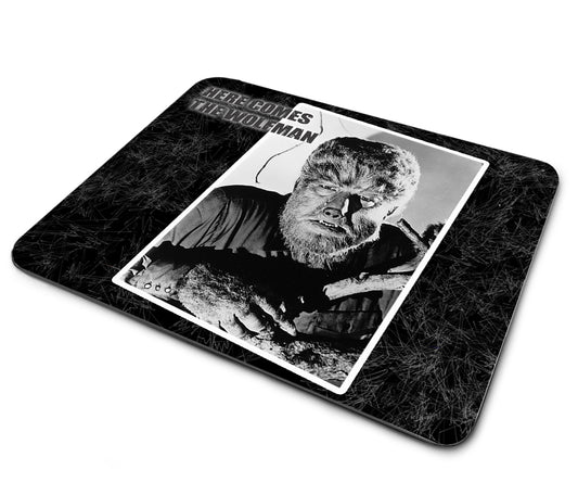 Mouse Pad - Horror Movie Monster Here Comes The Wolfman